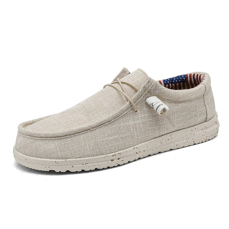 Lightweight Canvas Boat Shoes – Breathable Slip-On