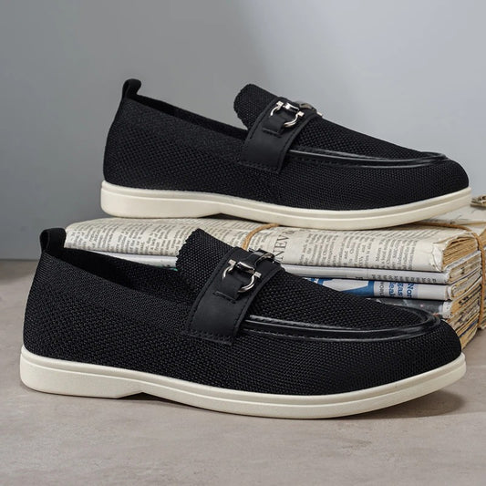 Breathable Hollow-Out Slip-On Loafers