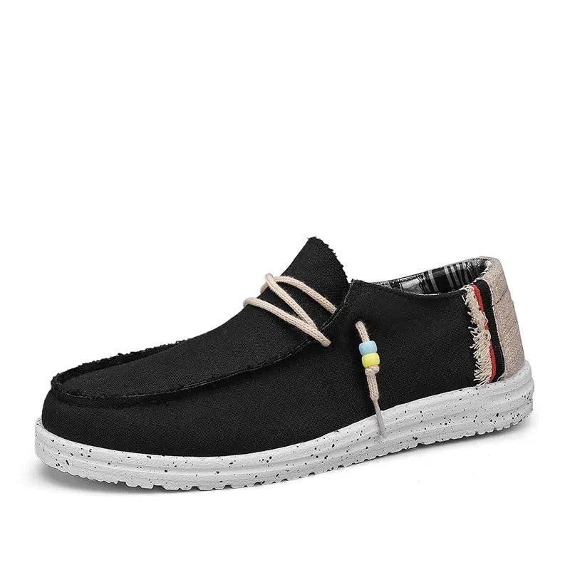 Lightweight Canvas Boat Shoes – Breathable Slip-On