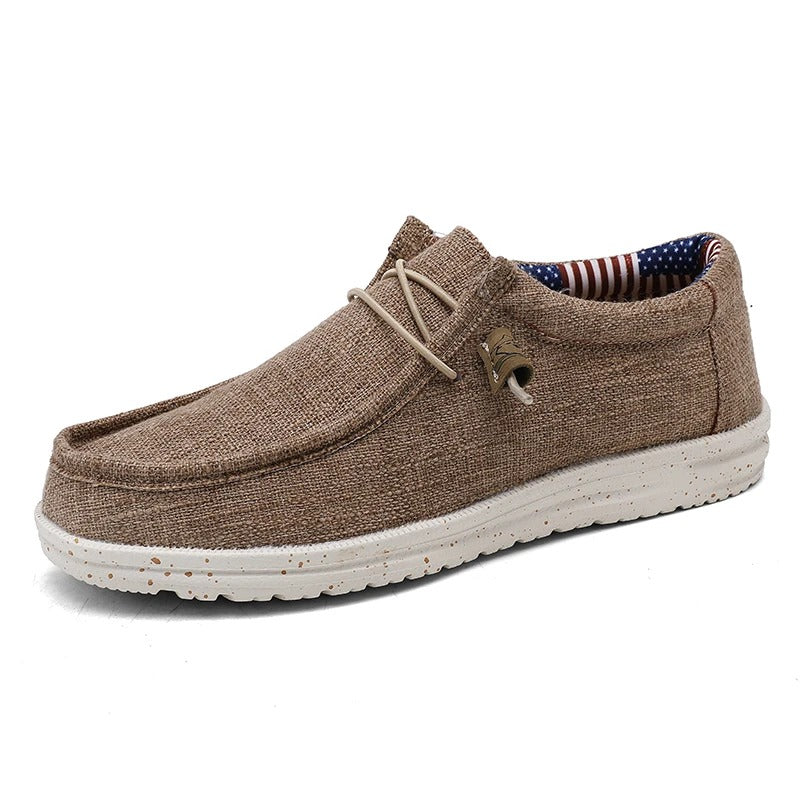 Lightweight Canvas Boat Shoes – Breathable Slip-On