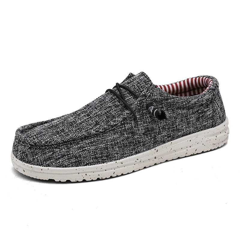 Lightweight Canvas Boat Shoes – Breathable Slip-On