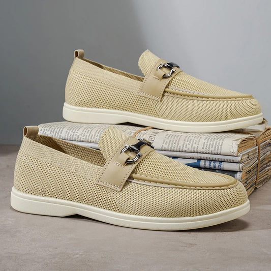 Breathable Hollow-Out Slip-On Loafers