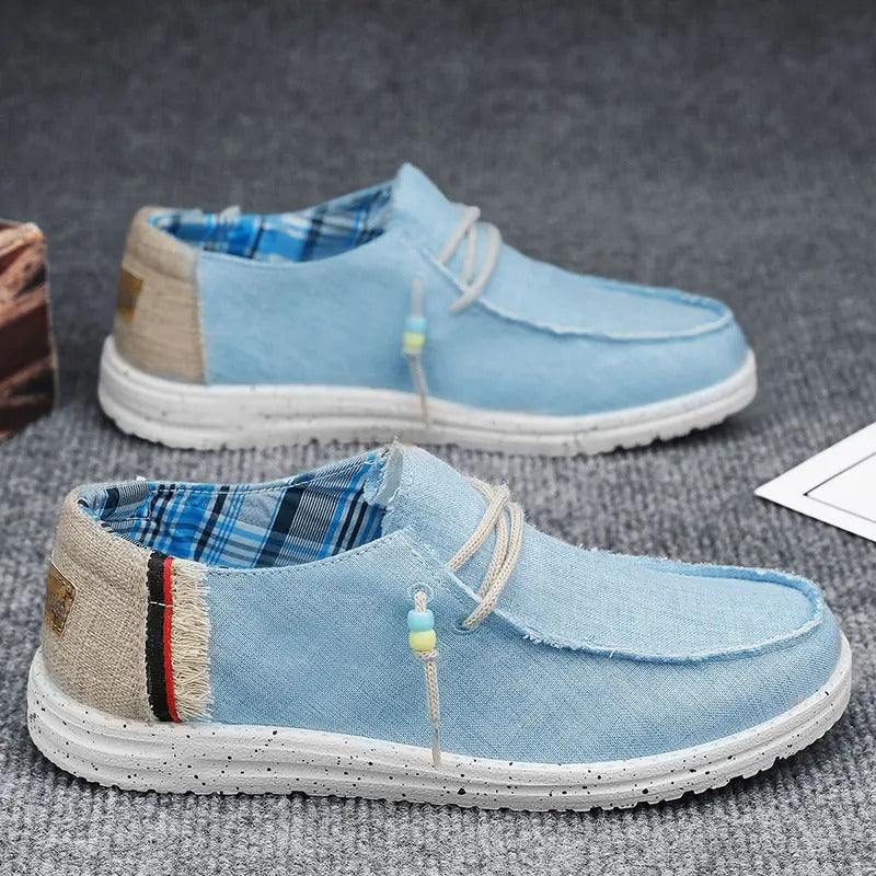 Lightweight Canvas Boat Shoes – Breathable Slip-On