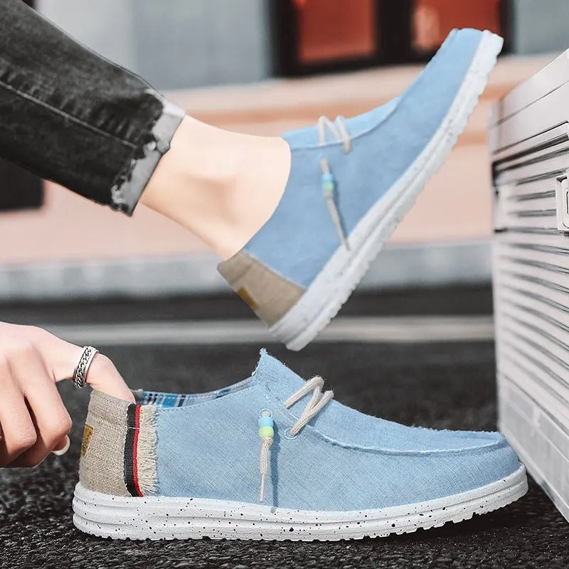 Lightweight Canvas Boat Shoes – Breathable Slip-On