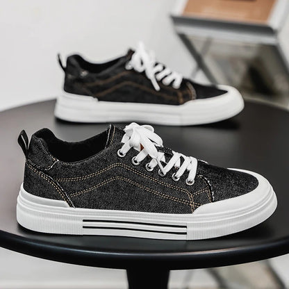 Korean Style Low-Top Sneakers – Denim Casual Design