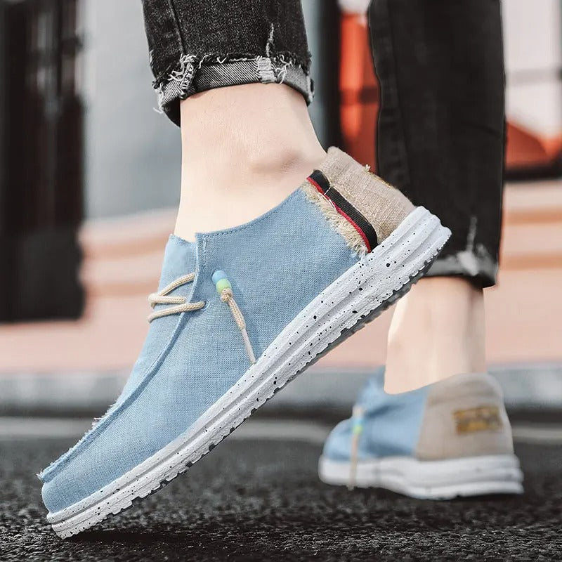 Lightweight Canvas Boat Shoes – Breathable Slip-On