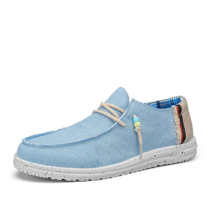 Lightweight Canvas Boat Shoes – Breathable Slip-On