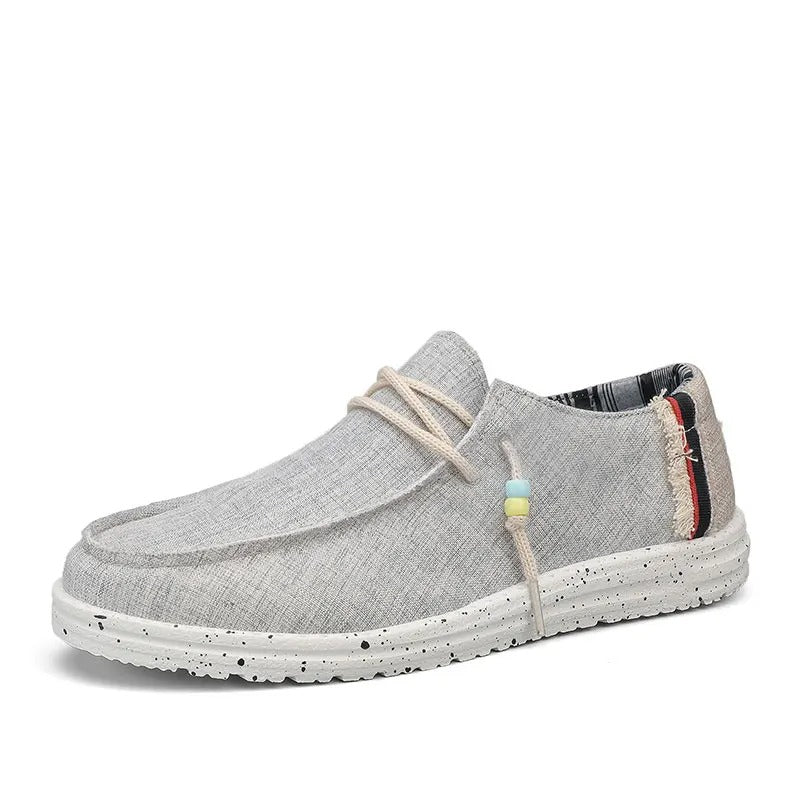 Lightweight Canvas Boat Shoes – Breathable Slip-On